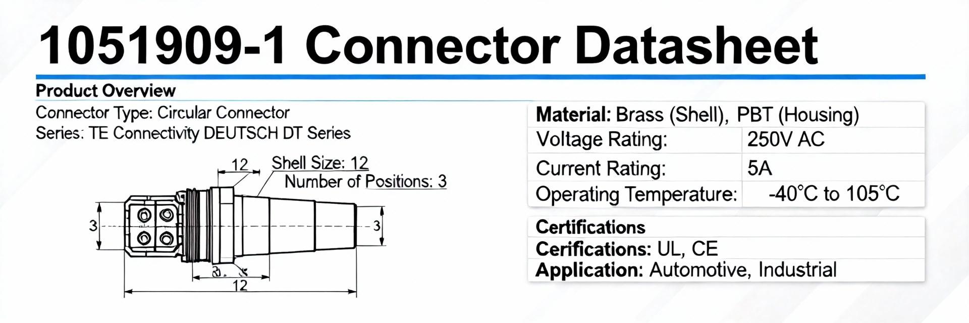 1051909-1 Datasheet: Complete Specs & Download Hub